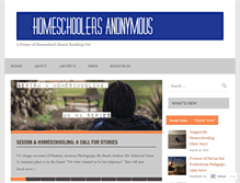 Tablet Screenshot of homeschoolersanonymous.org